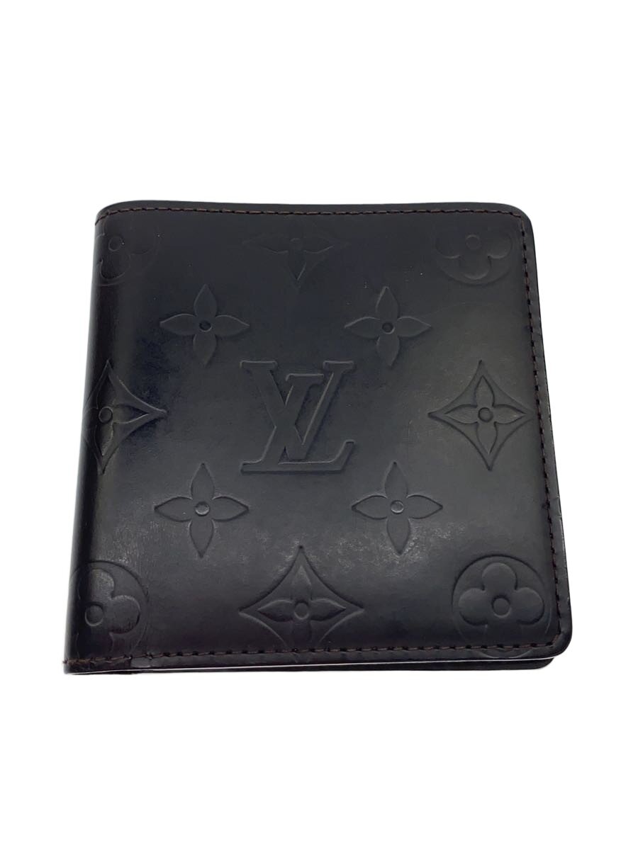 【中古】LOUIS VUITTON◆ポルト・ビエ・6カルト・クレディ_モノグラム・グラセ_BRW/レザー/BRW/モノグラム/メンズ【服飾雑貨他】