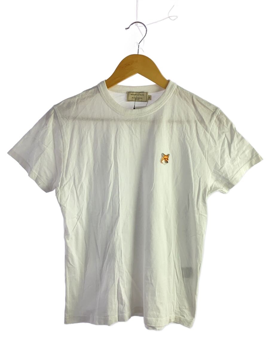 【中古】MAISON KITSUNE◆ティーシャツ/XS/綿織物/WHT/KWM-49020-A//【レディース御召しもの】