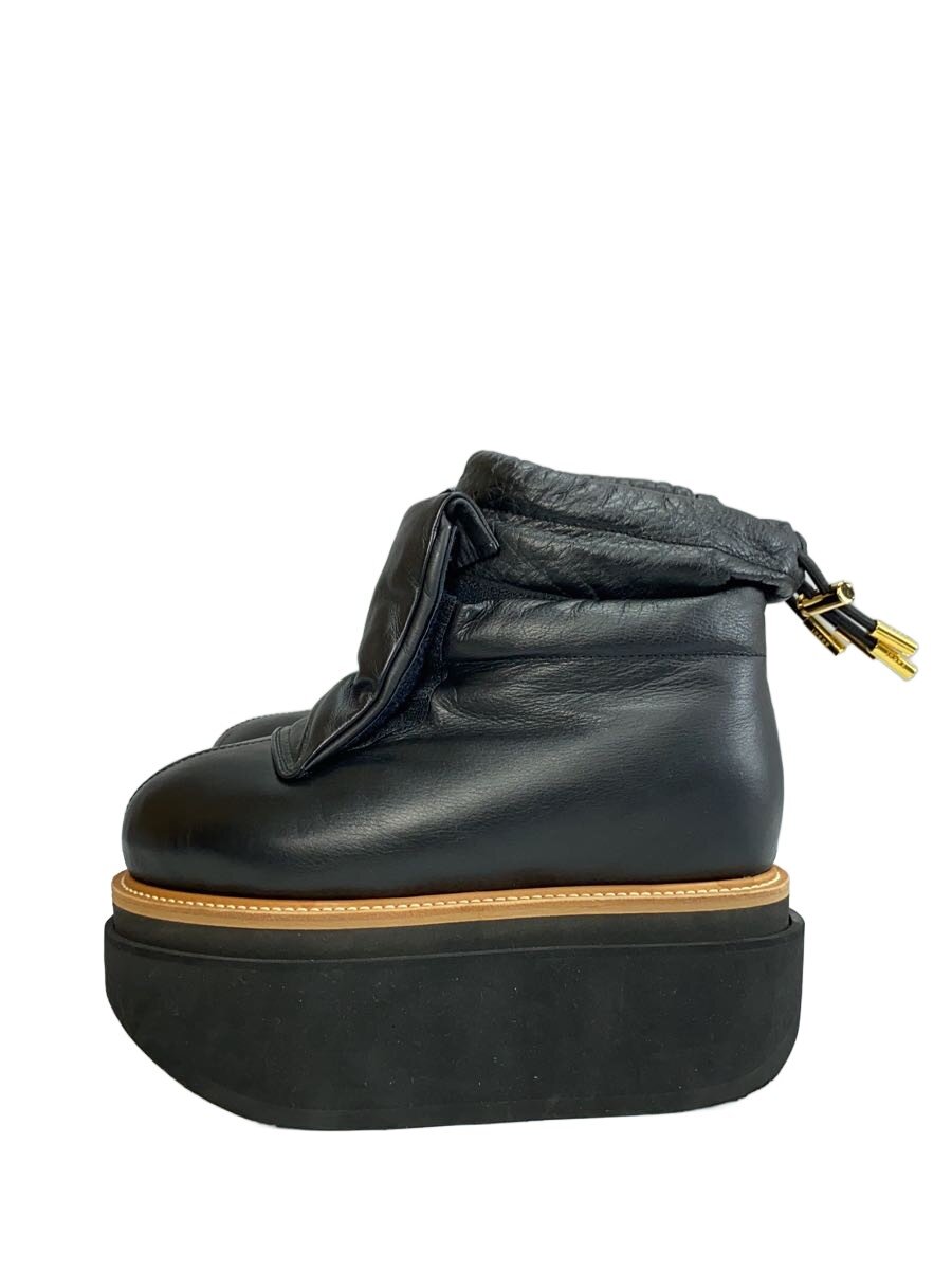 【中古】sacai◆遊撃手ブーツ/36/BLK/なめし革【シューズ】