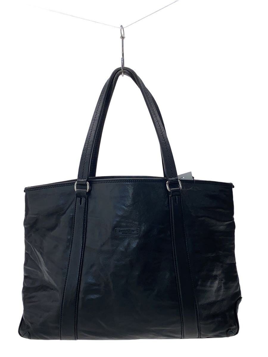 【中古】Daniel\u0026Bob◆トートバッグ/なめし革/BLK【御徒面子】