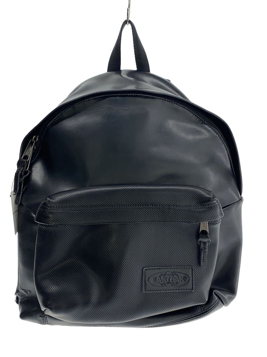 【中古】EASTPAK◆背嚢/なめし革/BLK【御徒面子】