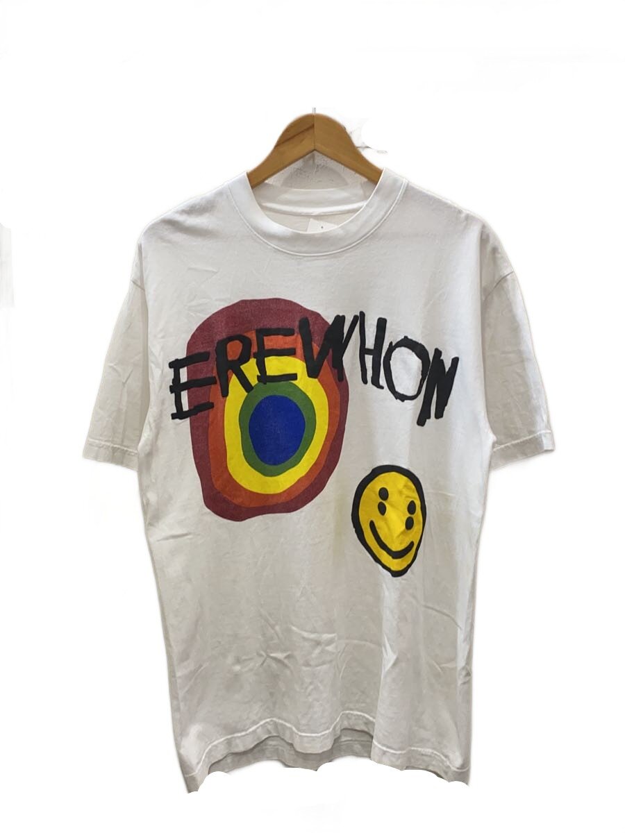 【中古】CACTUS PLANT FLEA MARKET◆Erewhon Market CORE MELT TEE/プルオーバー/--/--/WHT//【メンズウェア】