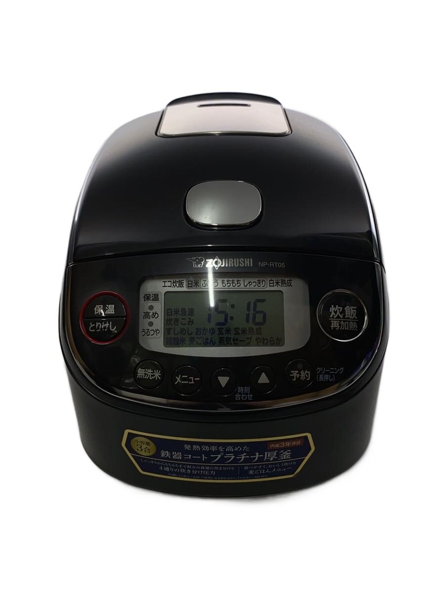 【中古】ZOJIRUSHI◆炊飯器 限界炊き NP-RT05-BA//【家電・視覚的・オーディオ】