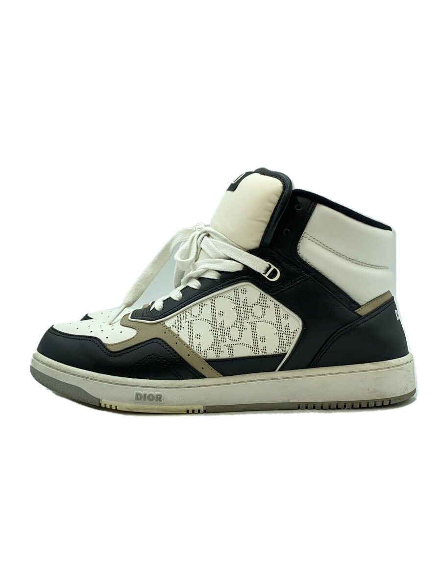 【中古】Christian Dior◆ハイカットスニーカー/43/WHT/B27【シューズ】