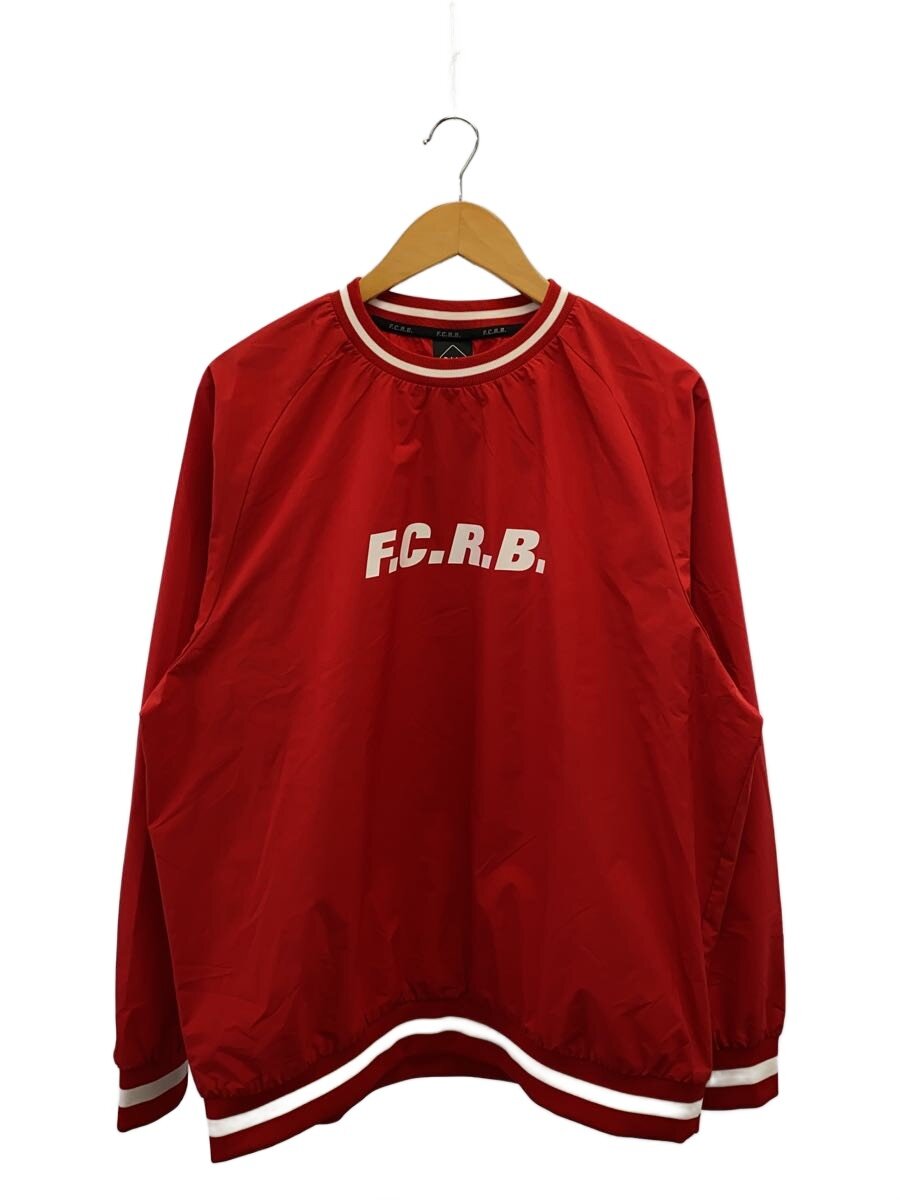 【中古】F.C.R.B.(F.C.Real Bristol)◆AUTHENTIC LOGO RIBBED TRAINING PIST/L/ポリエステル/RED/刷り上げる【メンズウェア】