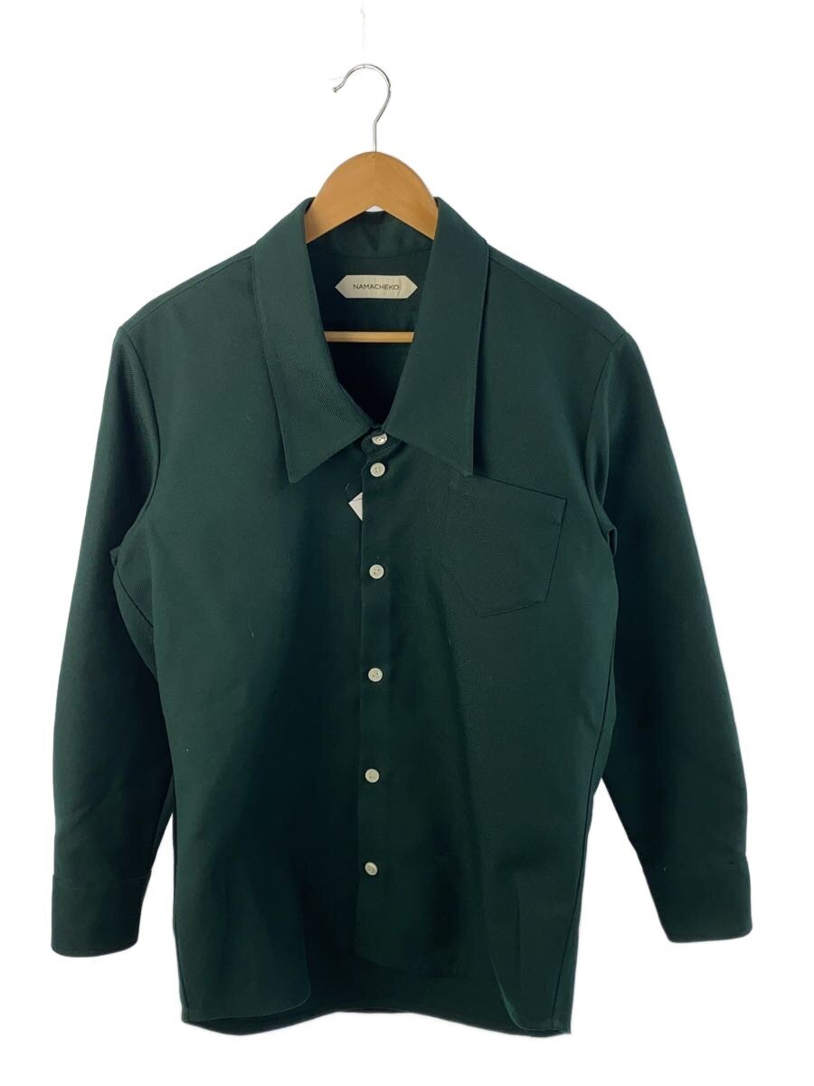 【中古】NAMACHEKO◆ashtrakan overshirt/シャツ/XS/ポリエステル/GRN【メンズウェア】|2nd STREET 店