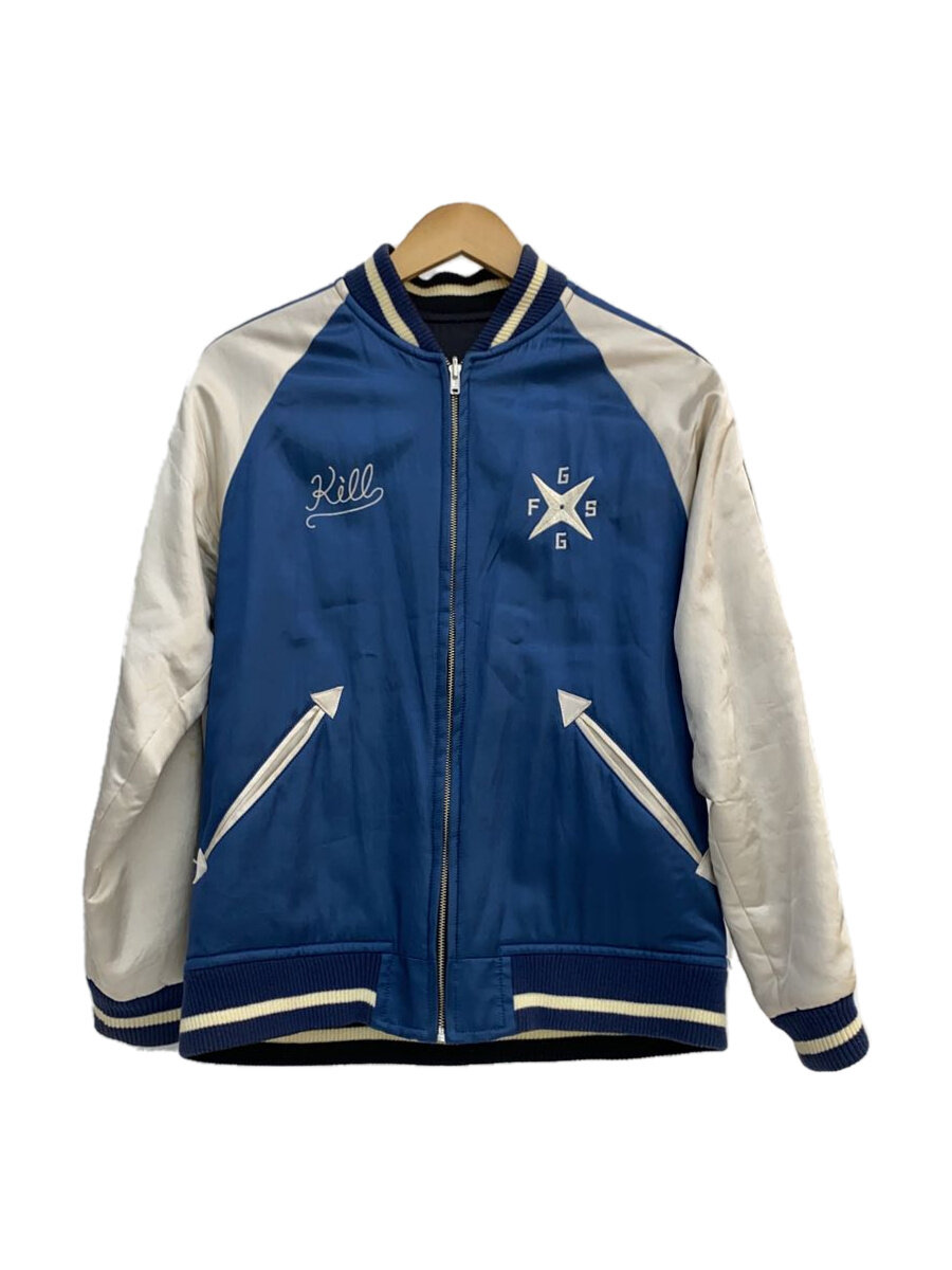 【中古】F-LAGSTUF-F◆GEISHA GANGS/スカジャン/S/レーヨン/BLU/2016SS-FS-01【メンズウェア】|2nd STREET 店