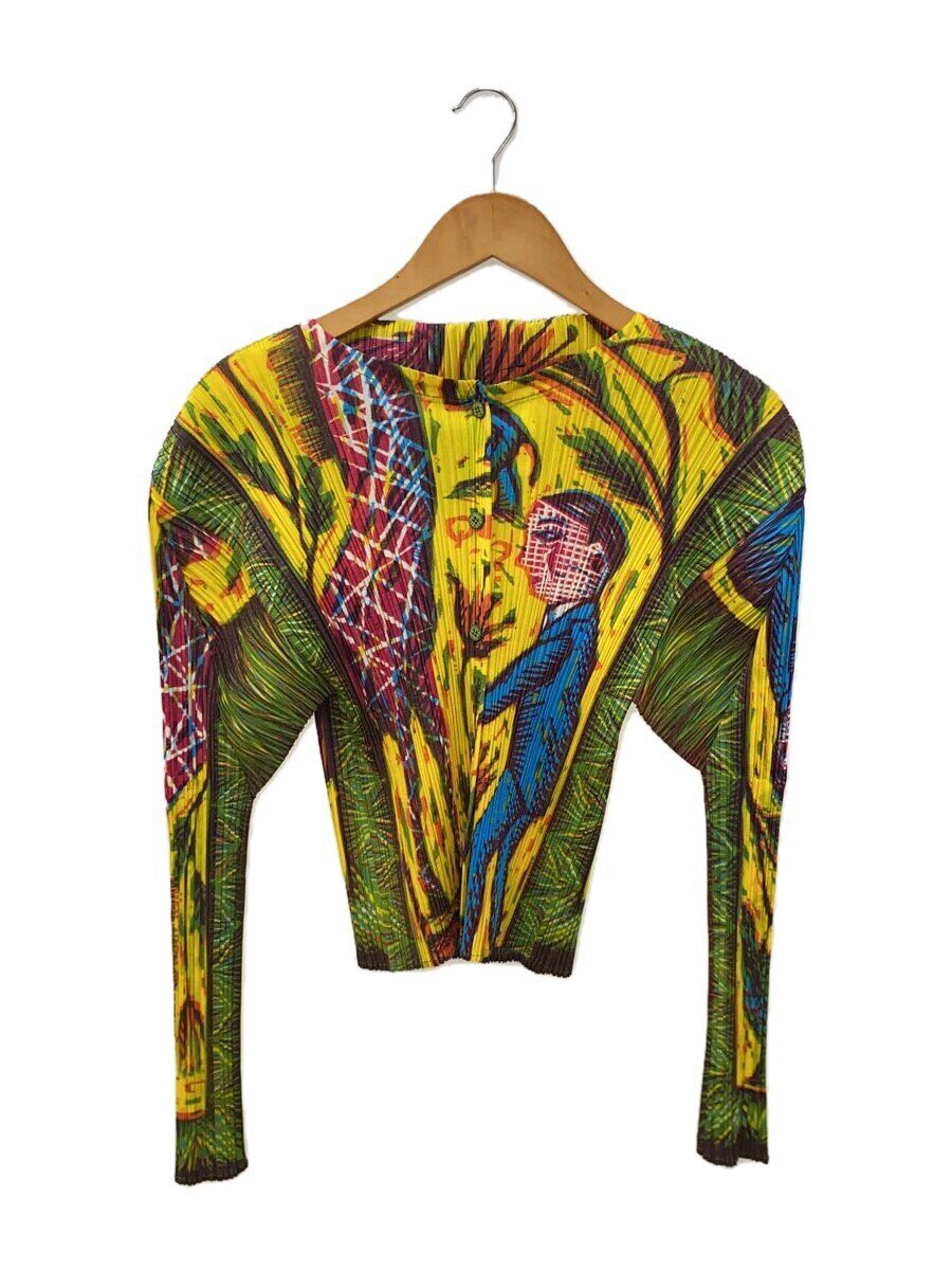 【中古】PLEATS PLEASE ISSEY MIYAKE◆archive/長袖ブラウス/3/ポリエステル/マルチカラー/総柄/PP14JD244//【レディースウェア】|2nd STREET 店
