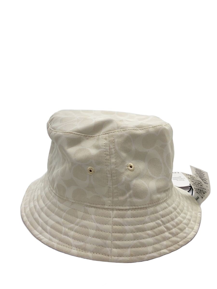 【中古】COACH◆ハット/--/ポリエステル/WHT/総柄/レディース/11004124【服飾雑貨他】｜2ｎｄ STREET 店