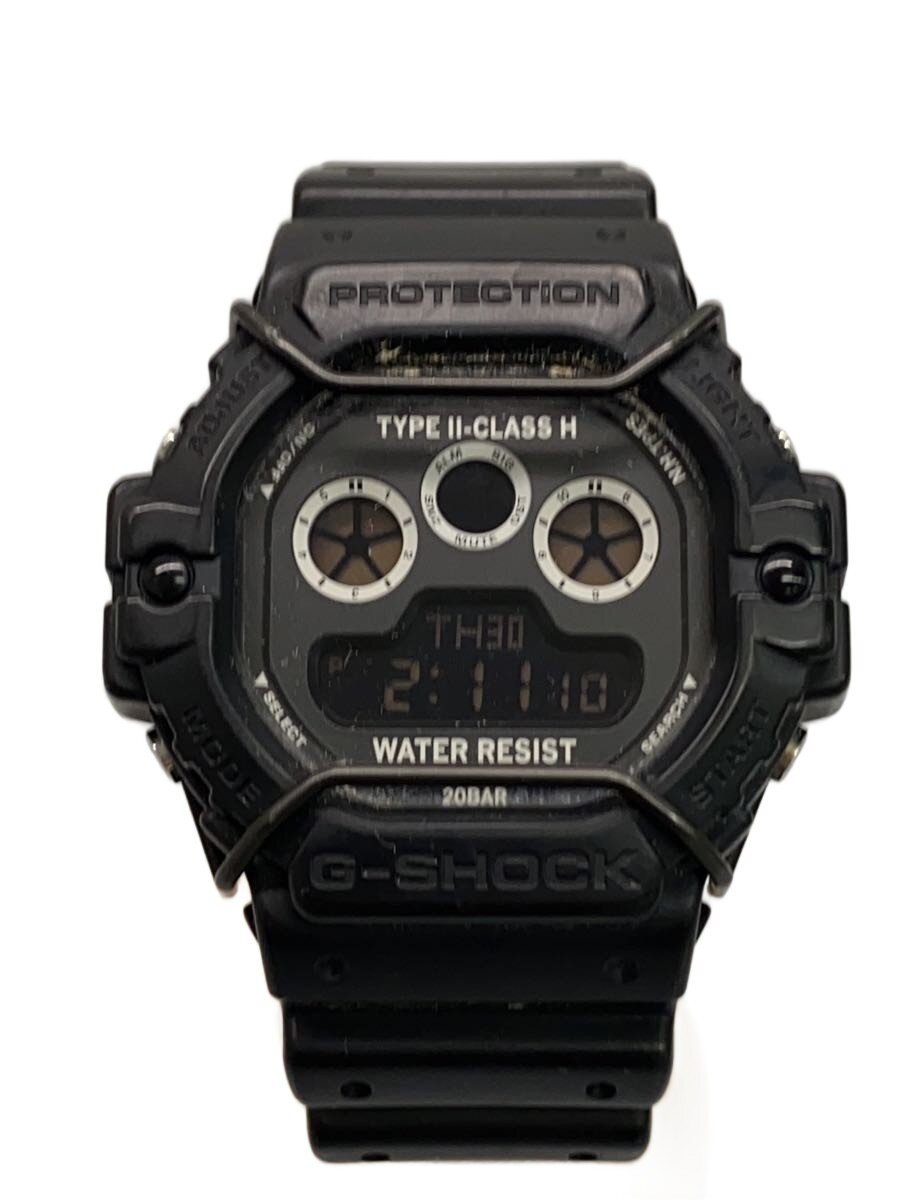 【中古】CASIO◆石英ウオッチ/デジタル/天然ゴム/BLK/BLK/DW-5900NH-1JR【服飾雑貨他】