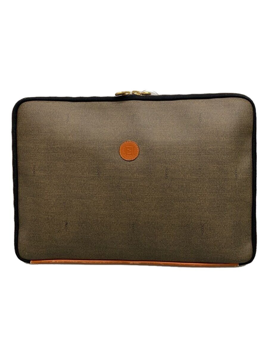 【中古】FENDI◆御徒面子/--/BRW/無地/2220-11754-078//【御徒面子】