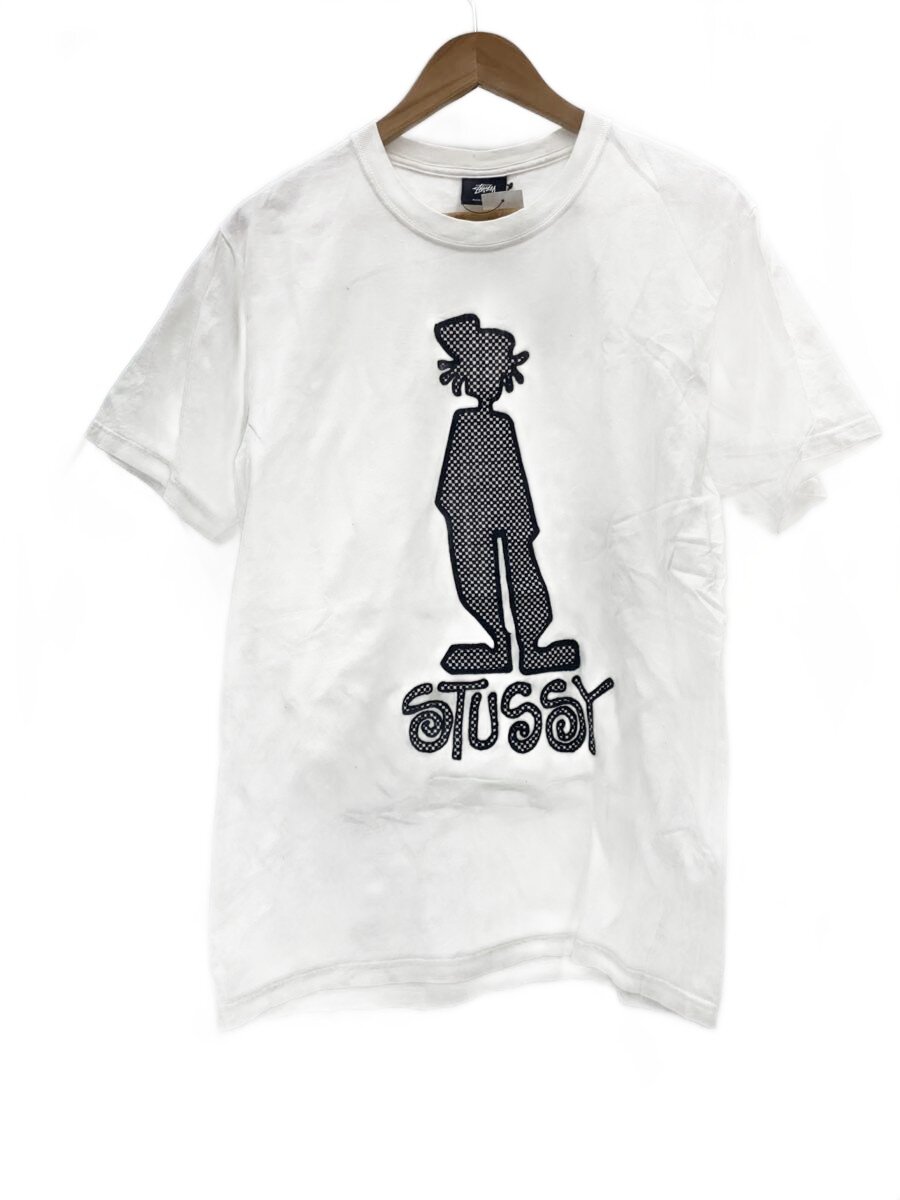 【中古】STUSSY◆プルオーバー/M/綿織物/WHT/? NULL ?【メンズウェア】