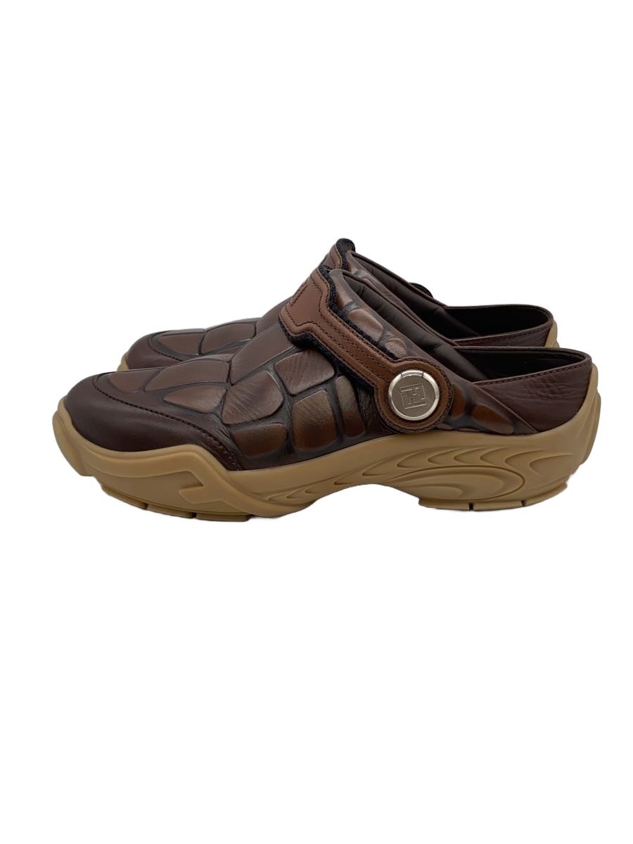 【中古】FENDI◆サンダル/UK9/BRW/7D1662【シューズ】
