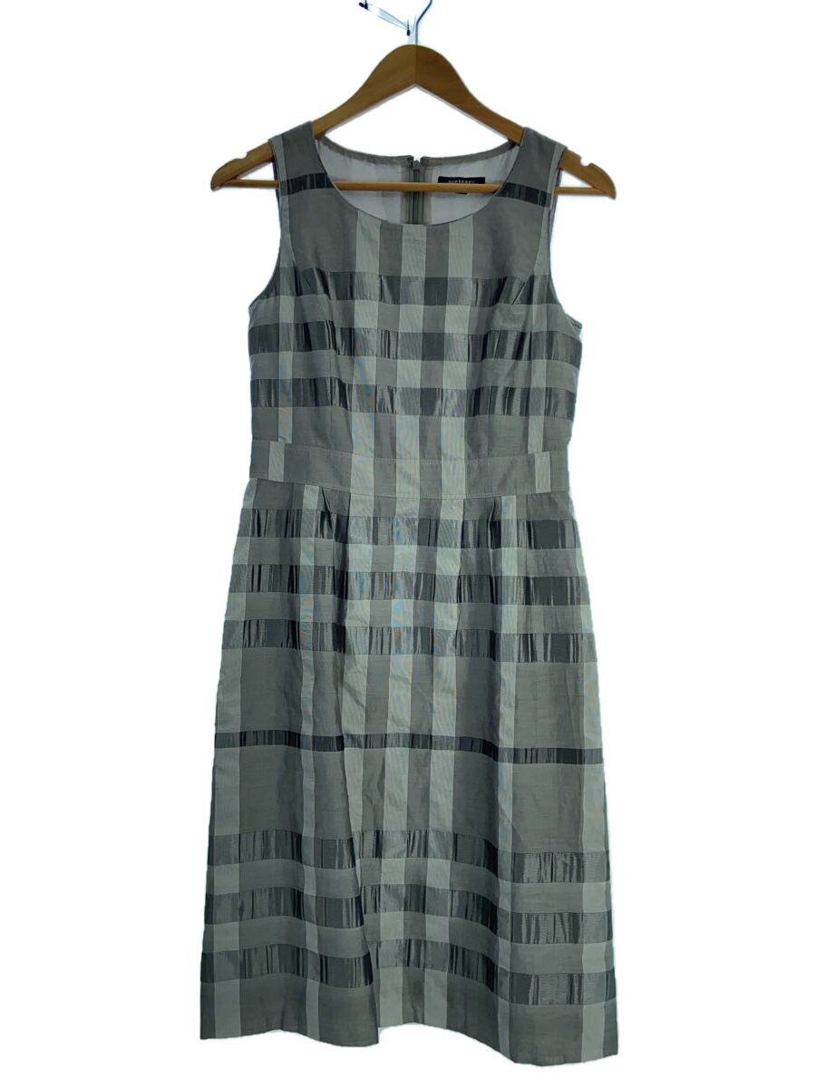 【中古】BURBERRY LONDON◆ノースリーブ衣装/36/ポリエステル/GRY/照合のしるし/FMA16-063-06【レディース御召しもの】