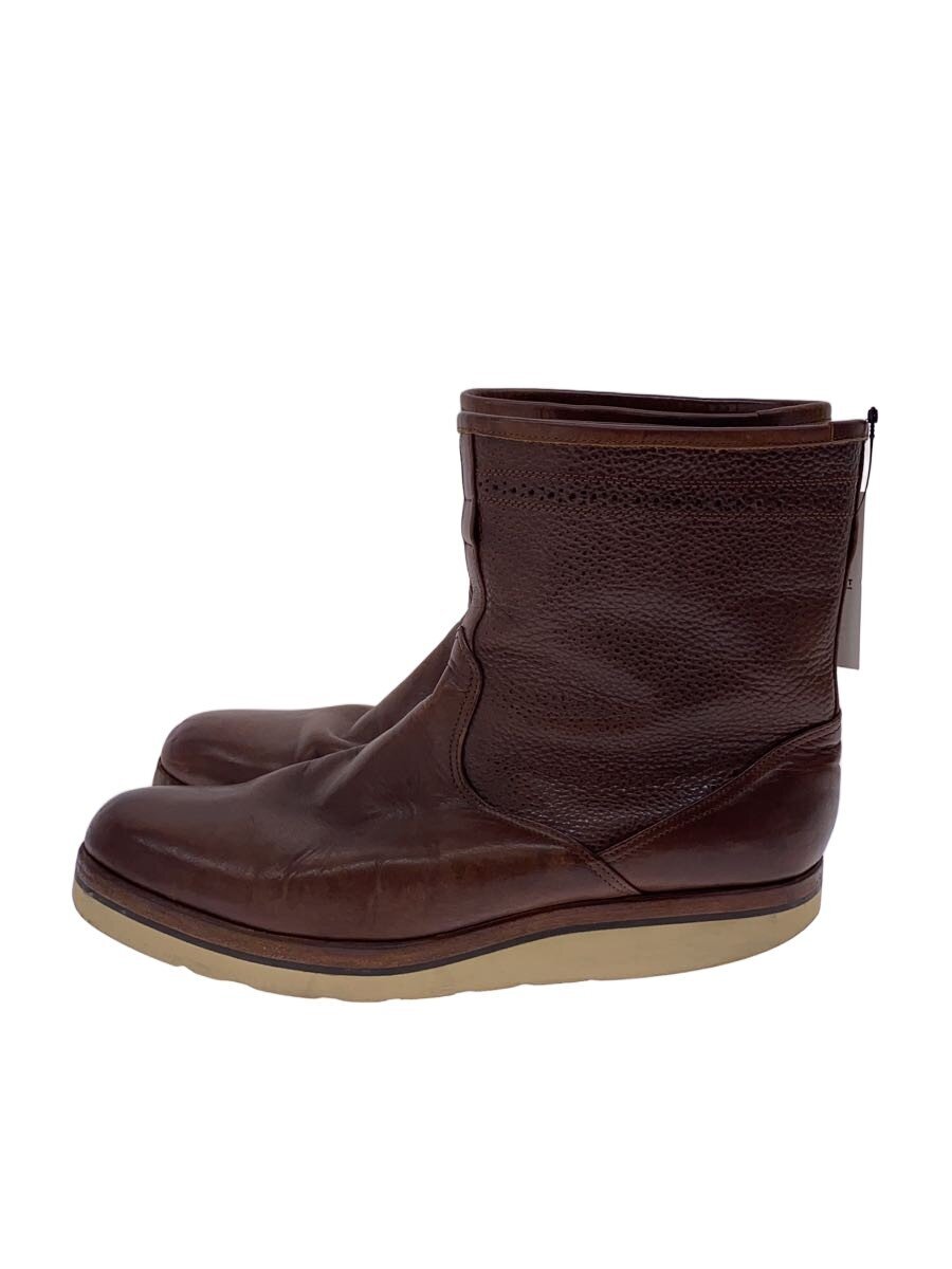 【中古】foot the coacher◆ブーツ/--/BRW/なめし革【シューズ】