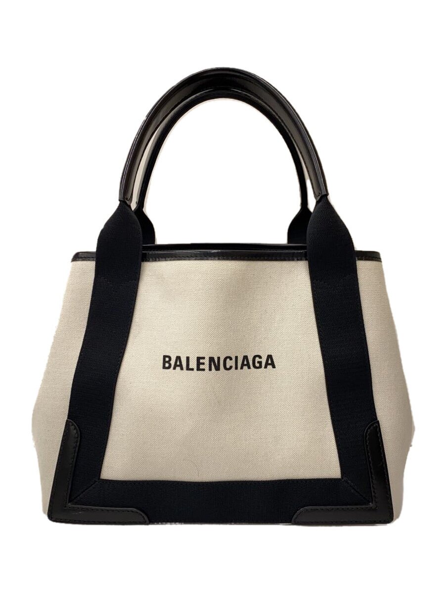 【中古】BALENCIAGA◆御徒面子/帆布/WHT/390346/19410//【御徒面子】
