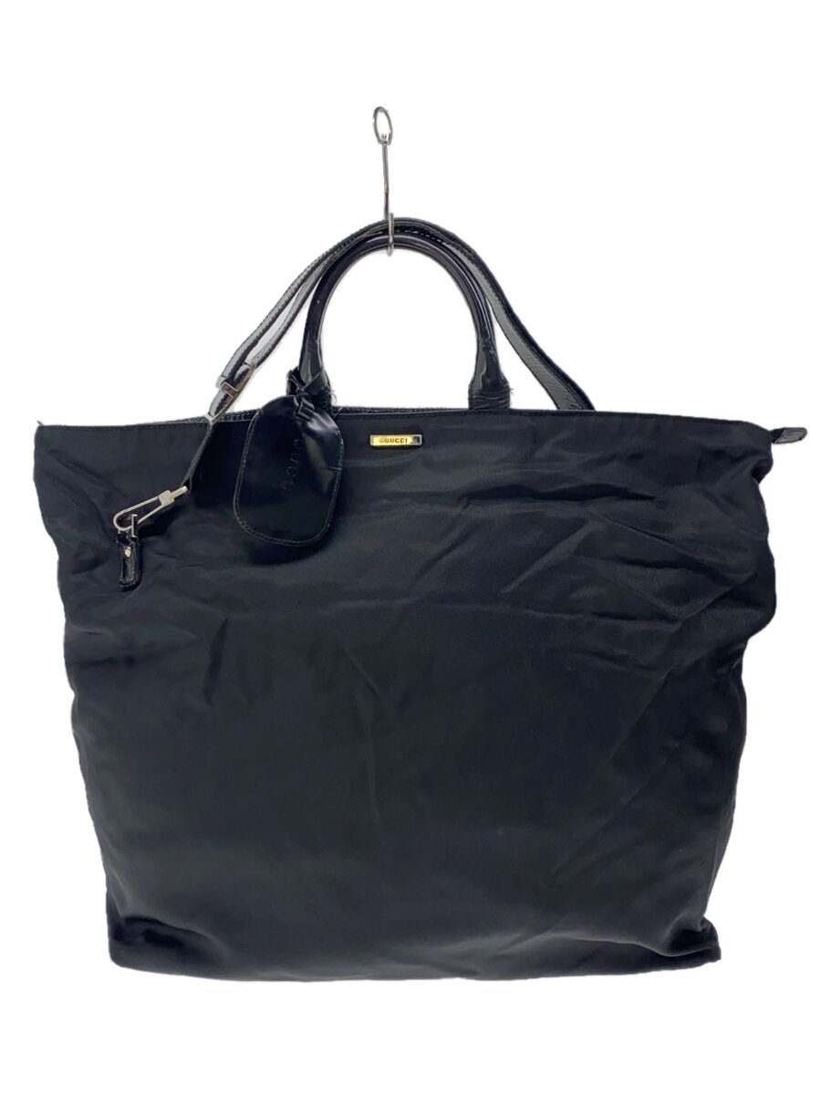 【中古】GUCCI◆御徒面子/ナイロン/BLK【御徒面子】