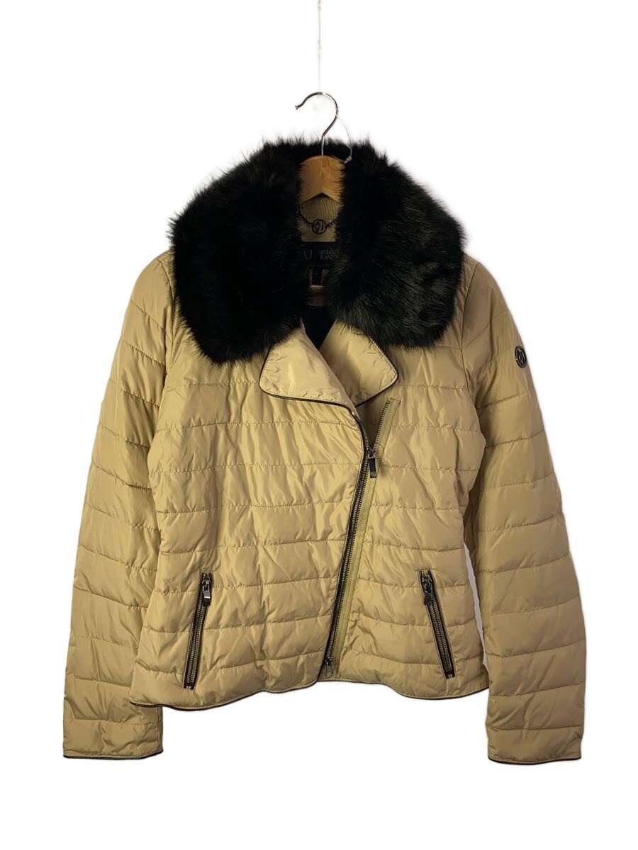 【中古】ARMANI JEANS◆落ち込む上衣/--/ポリエステル/BEG【レディース御召しもの】