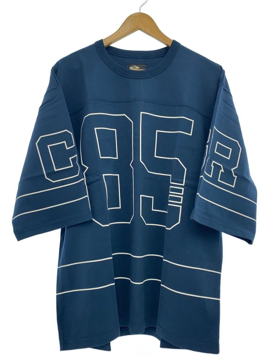 【中古】CHALLENGER◆ティーシャツ/Q/S85 FOOTBALL TEE/蹴球紅茶/M/綿織物/NVY/CLG-CS 023-002//【メンズウェア】