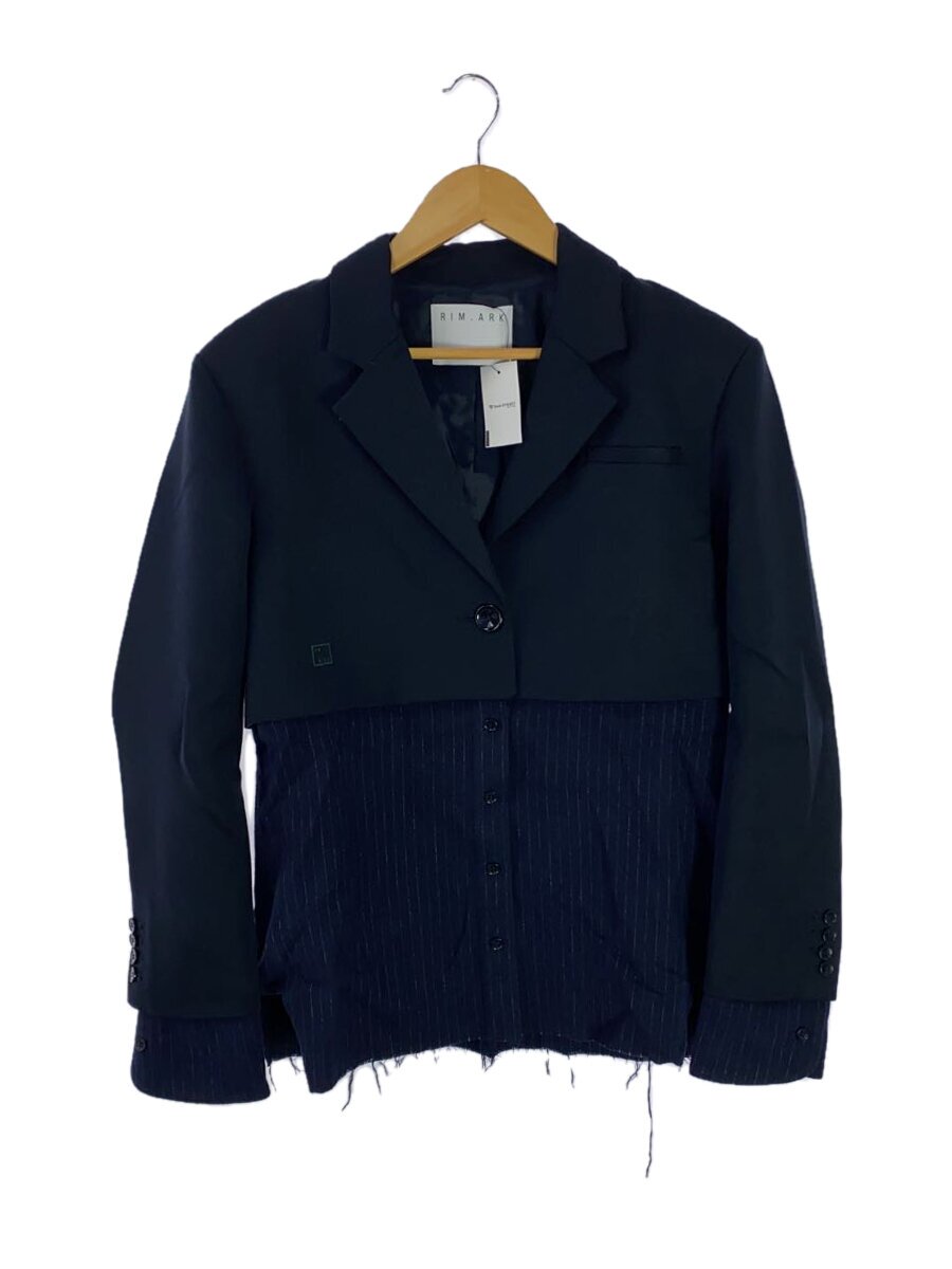 【中古】RIM.ARK◆Symbol embroidery 2way JK/FREE/ポリエステル/NVY/460FAL30-0780【レディース御召しもの】