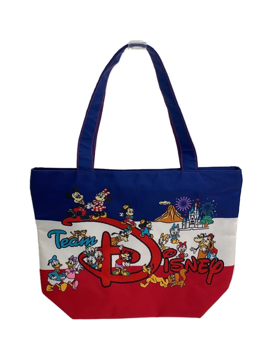 【中古】Disney RESORT◆トートバッグ/チーム Disney!/キャンバス地/トリコロール/2019年/【ホビー】