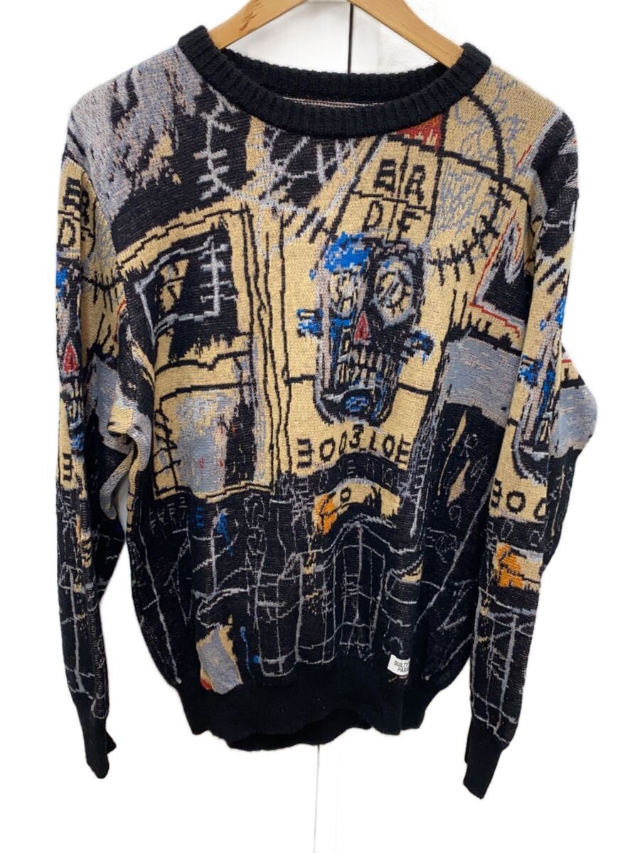 【中古】WACKO MARIA◆編み物・スウェーター(朦々たる)/S/綿織物/BEG【メンズウェア】