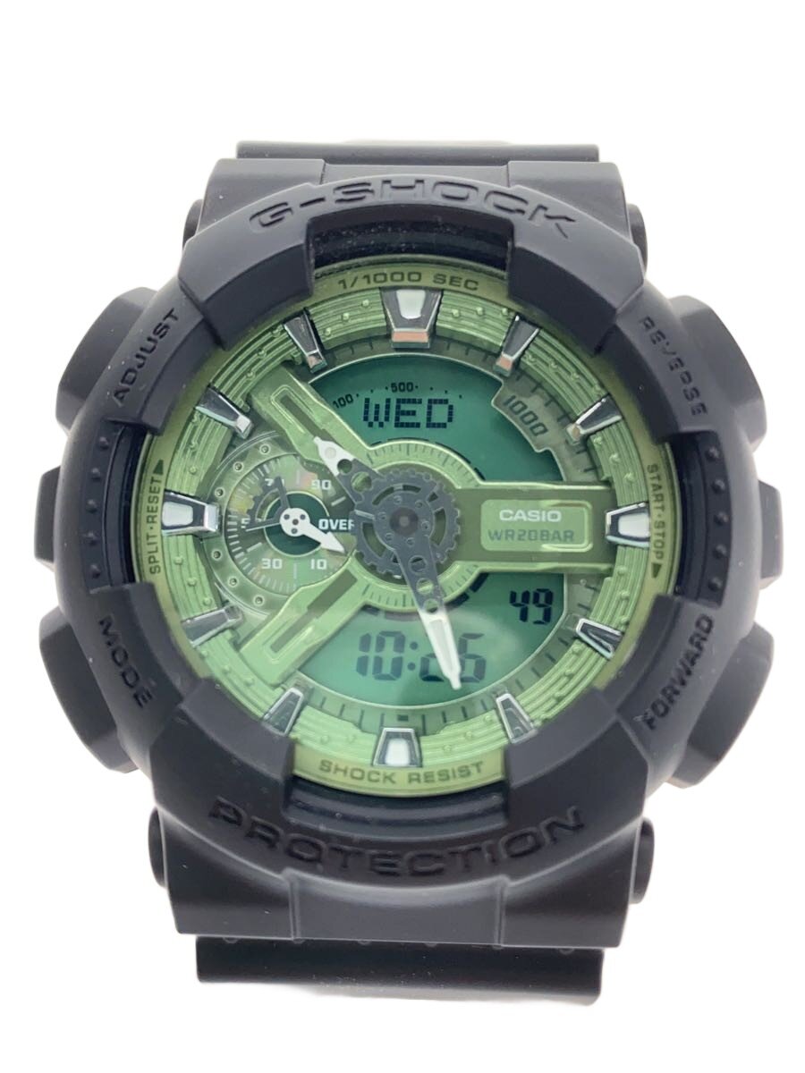 【中古】CASIO◆石英ウオッチ_G-SHOCK/アナログ/天然ゴム/BLK【服飾雑貨他】