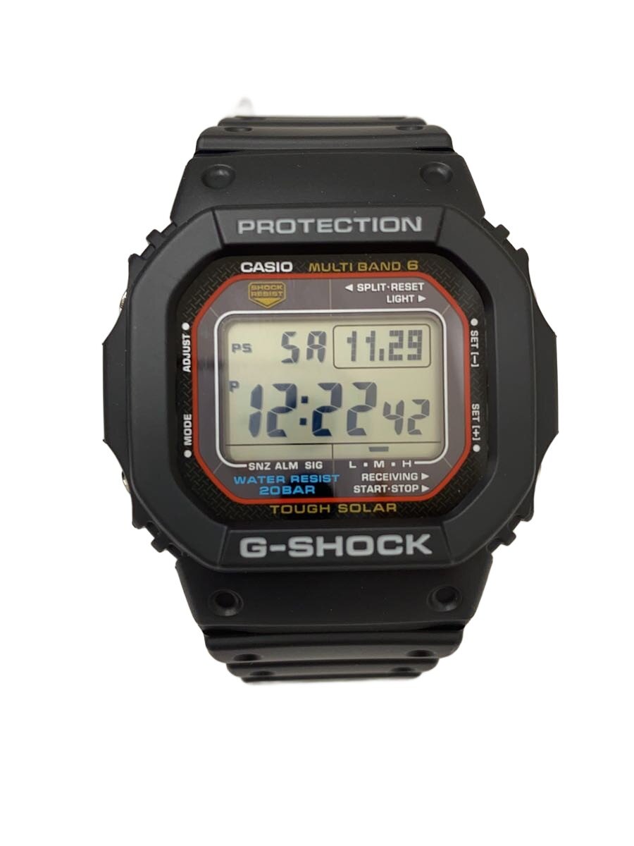 【中古】CASIO◆ソーラーウオッチ_G-SHOCK/デジタル/--/BLK【服飾雑貨他】
