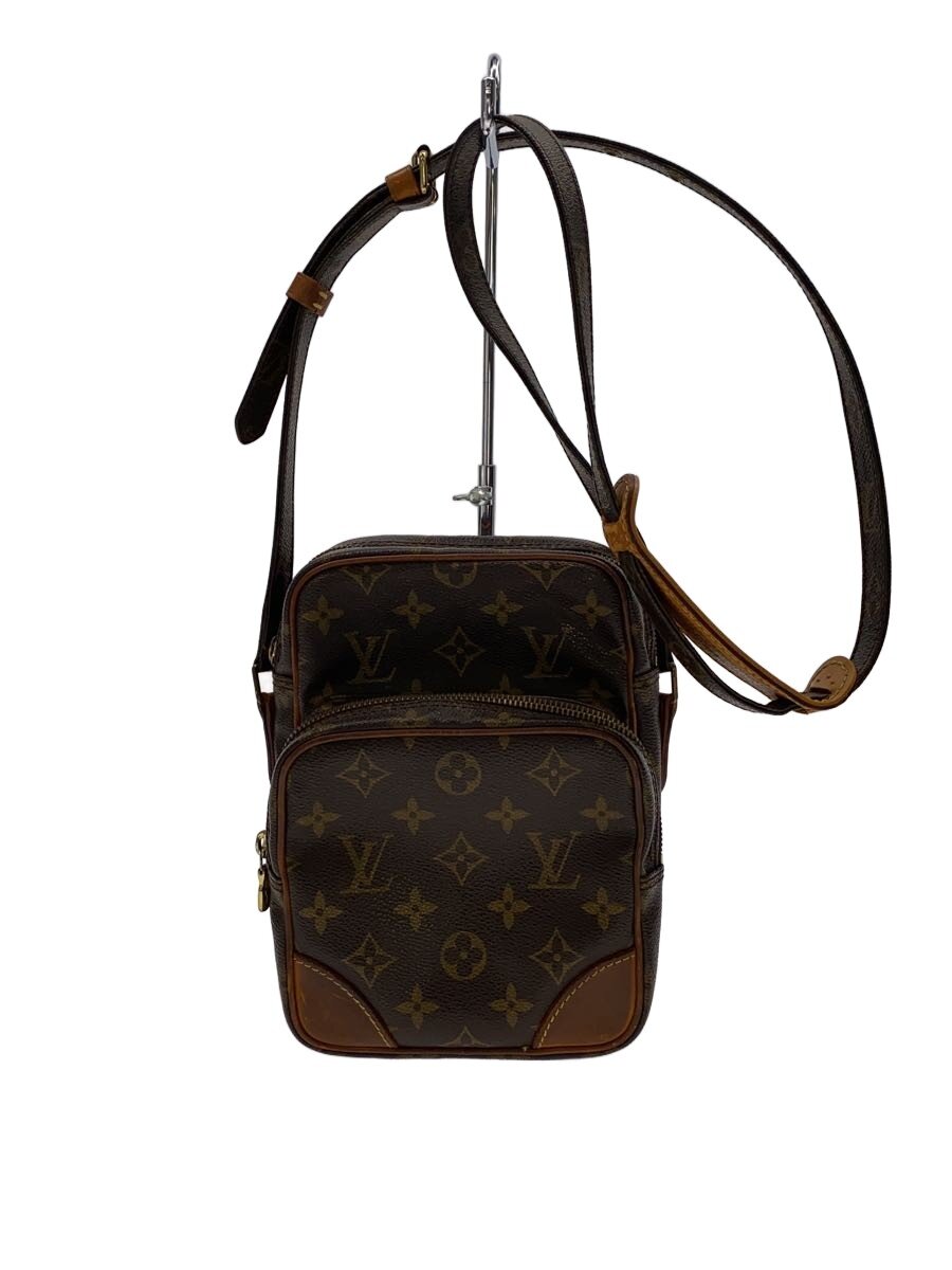 【中古】LOUIS VUITTON◆アマゾン_モノグラム・帆布/PVC/BRW【御徒面子】