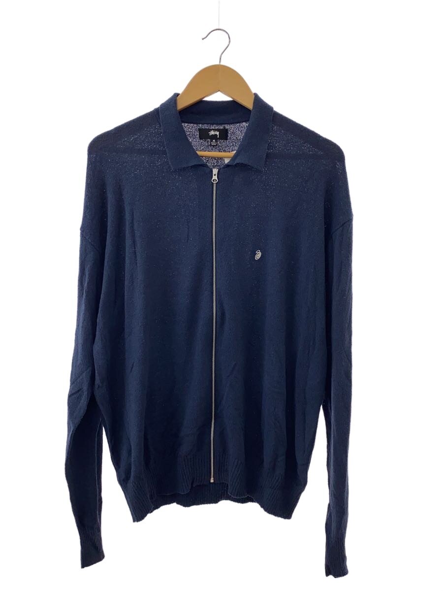 【中古】STUSSY◆ジレー(薄っぺら)/S/綿織物/NVY/無地/117189//【メンズウェア】
