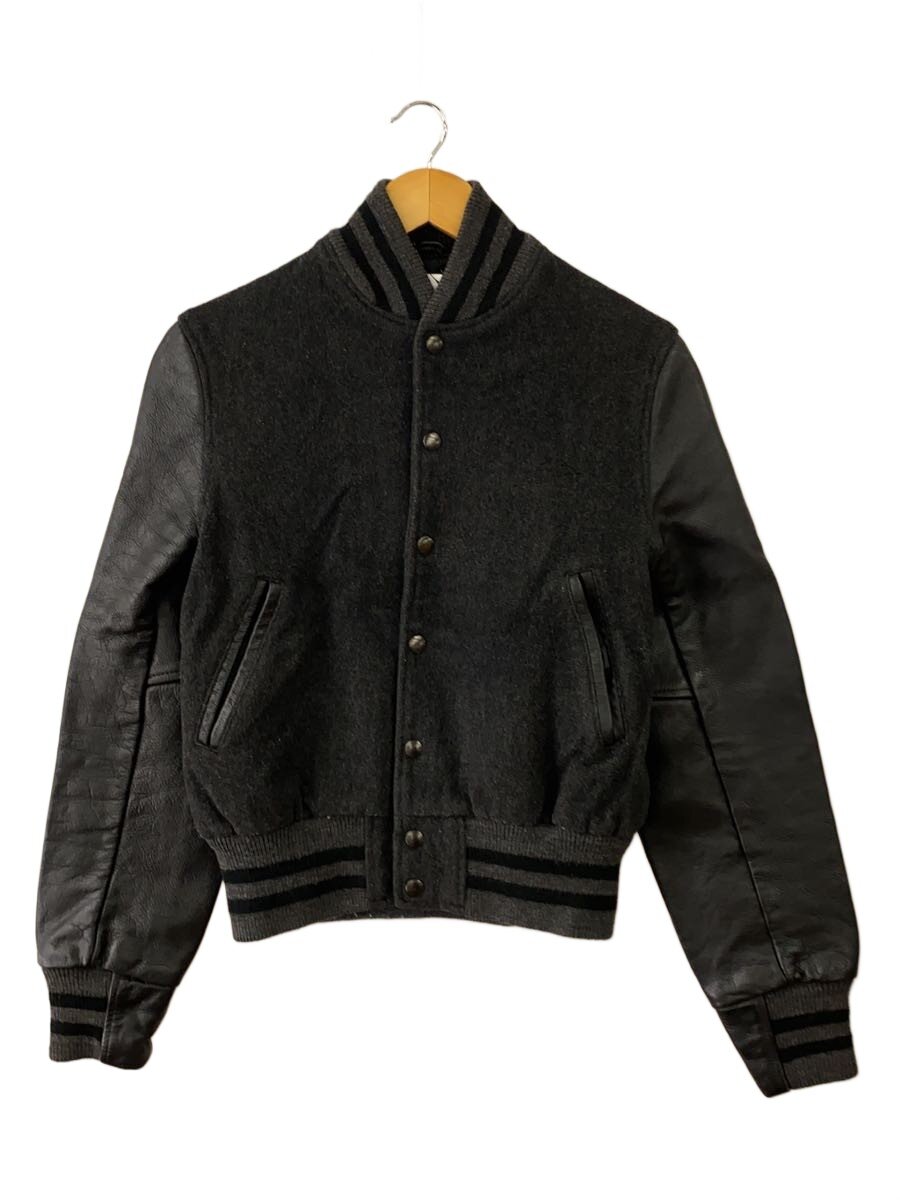 【中古】GOLDEN BEAR◆袖革スタジャン/USA製/S/ウール/BLK【メンズウェア】|2nd STREET 店