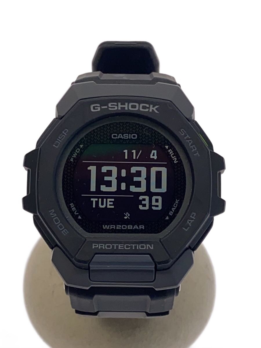 【中古】CASIO◆石英ウオッチ_G-SHOCK/デジタル/天然ゴム/BLK/BLK【服飾雑貨他】
