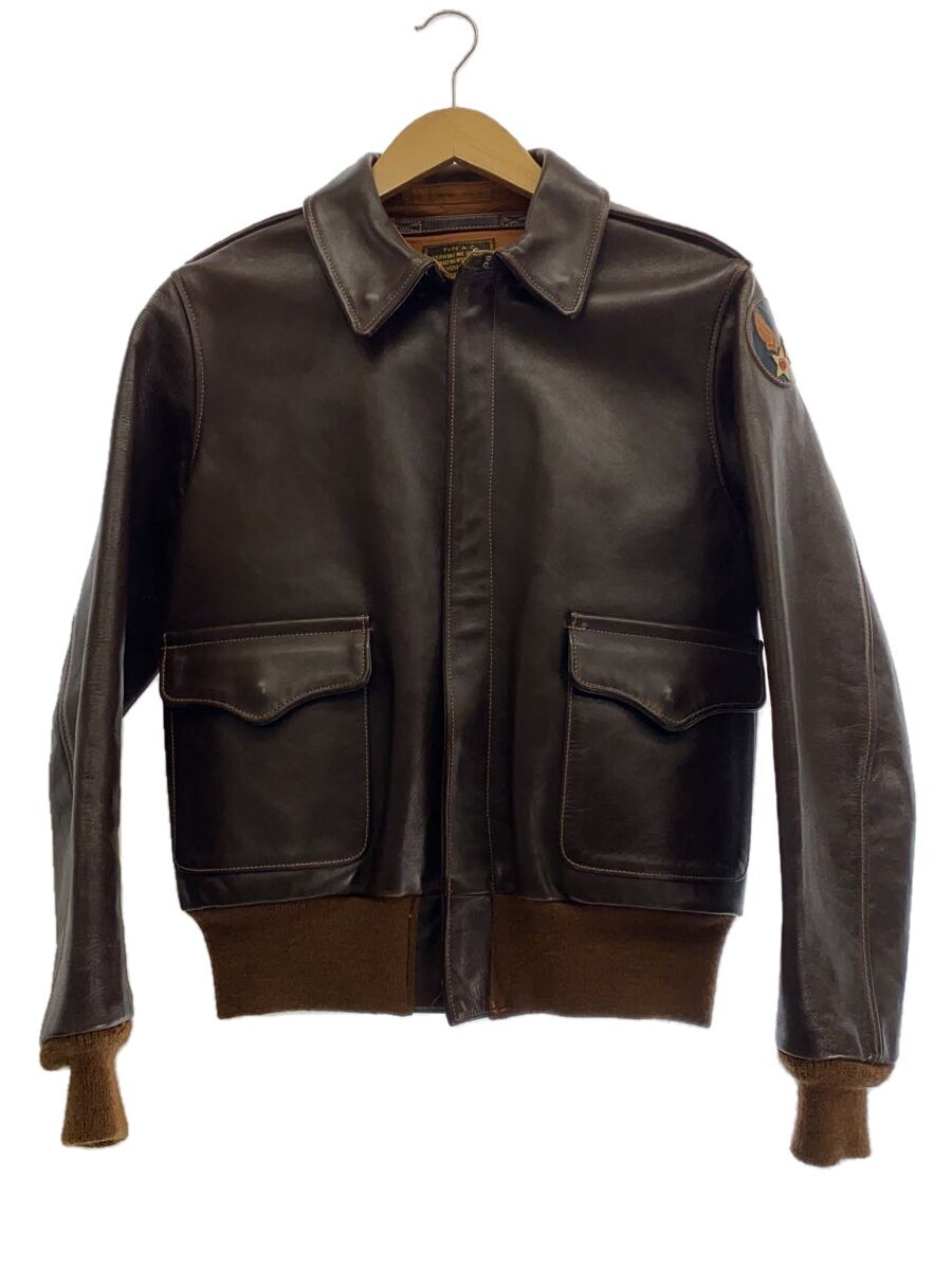【中古】REAL McCoyS◆LEATHER FRIGHT JACKET/ROUGH WEAR/34/TYPE A-2/BRW/30-1415//【メンズウェア】｜2ｎｄ STREET 店