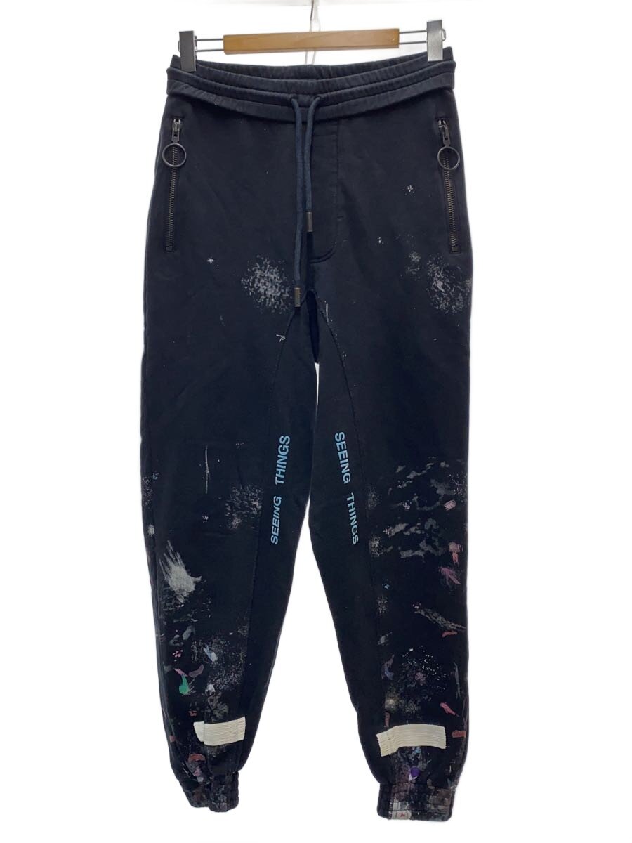 【中古】OFF-WHITE◆下つ方/S/綿織物/BLK/総柄/OMCA048F17619031【メンズウェア】