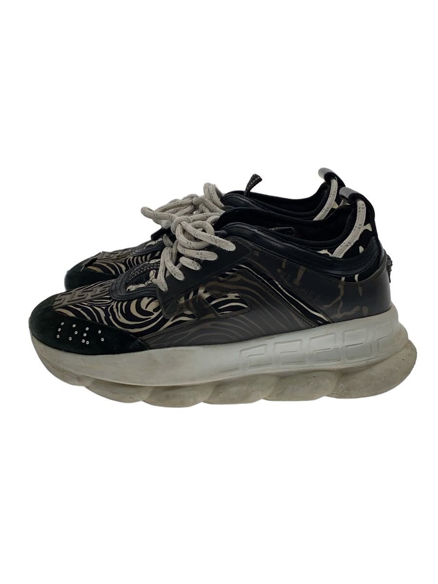 【中古】VERSACE◆chain reaction/ローカットスニーカー/41/黒いこと//【シューズ】