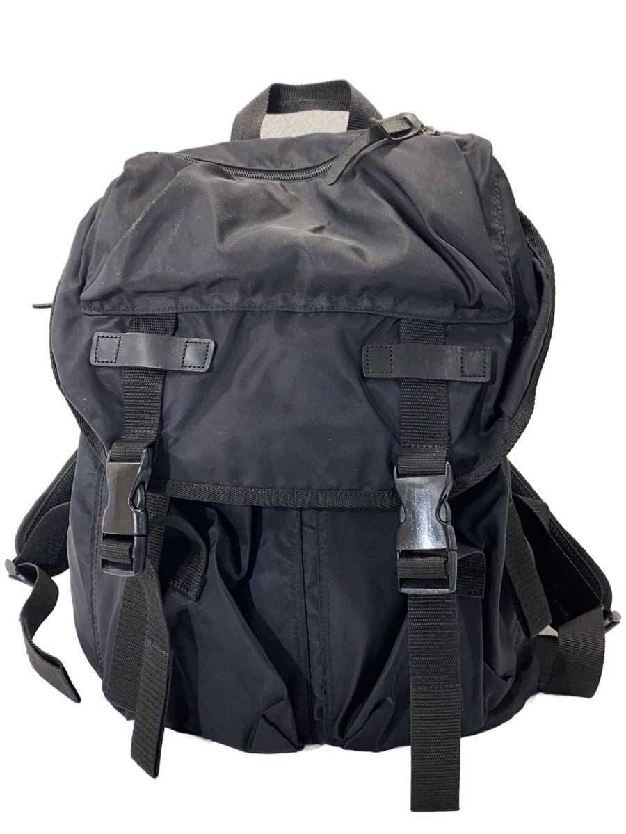 【中古】Ground Y◆背嚢/ナイロン/BLK/gv-150-690//【御徒面子】