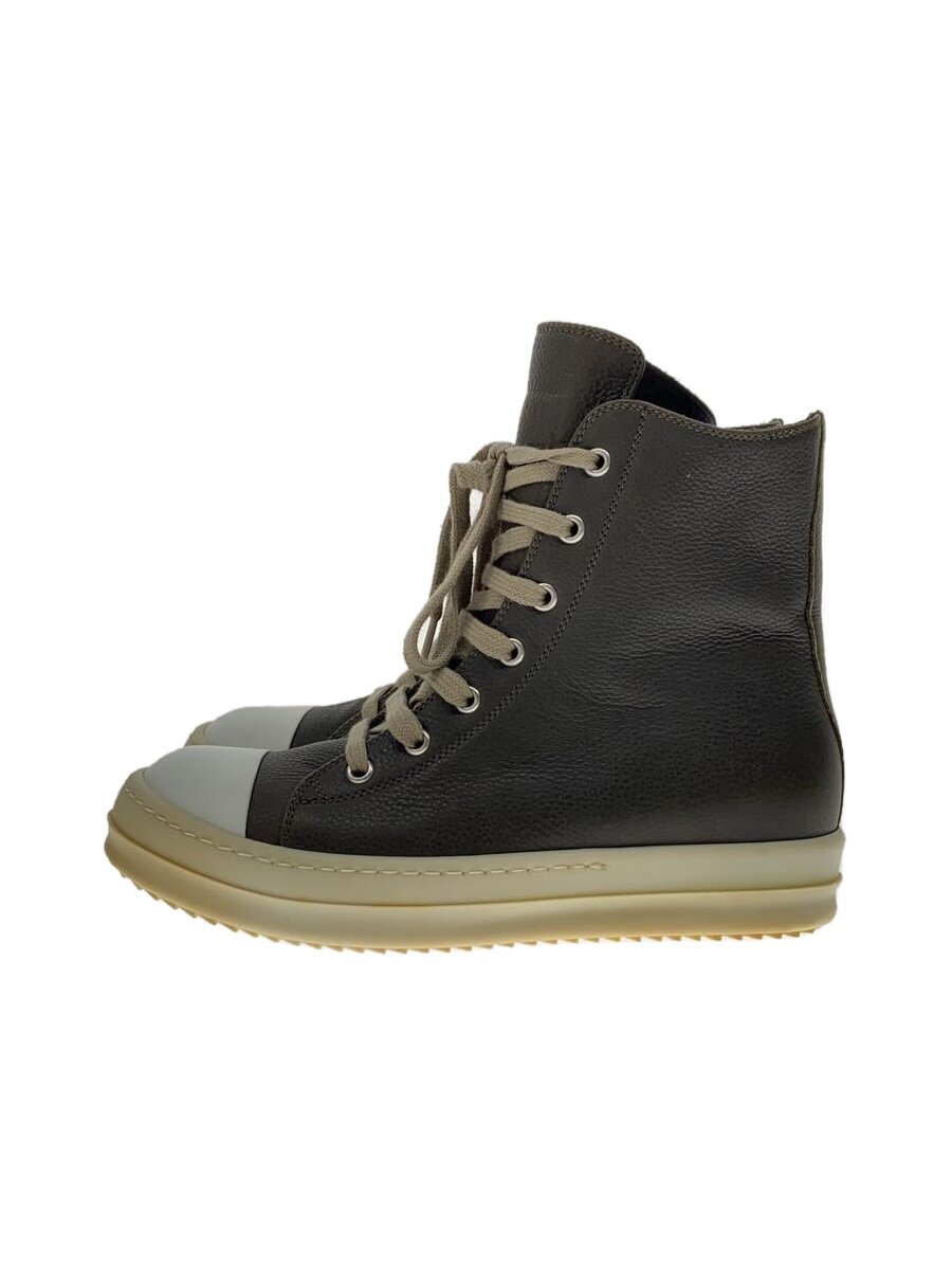 【中古】Rick Owens◆ハイカットスニーカー/37/GRY/なめし革/24101【シューズ】