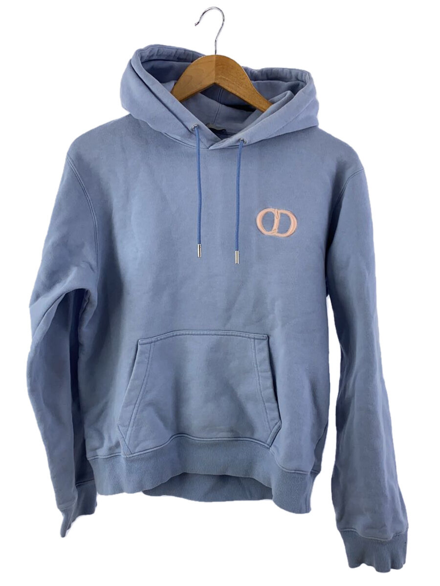 【中古】Christian Dior◆L/CDアイコンプルオーバーパーカー/L/綿織物/BLU/無地/113J698A0531【レディースお召しもの】