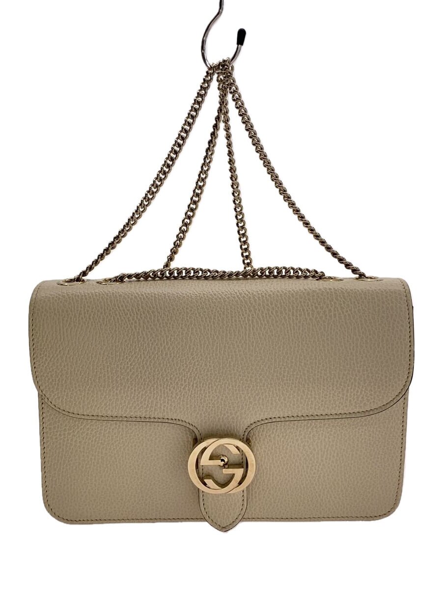 【中古】GUCCI◆チェーン店・ショルダーバッグ_インターロッキングG/--/CRM【御徒面子】