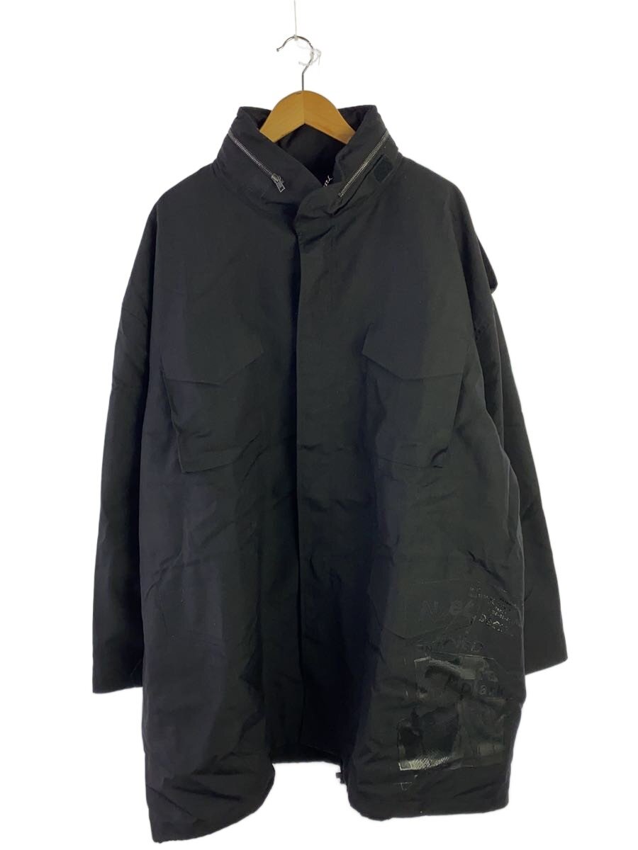 【中古】Maison Margiela◆モッズコート/36/ポリエステル/BLK/無地/S51AM0489  S78413【メンズウェア】