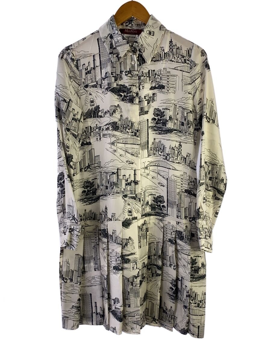 【中古】MAX MARA STUDIO◆24AW/地絹/筋目/長袖衣裳/38/地絹/WHT【レディース御召しもの】