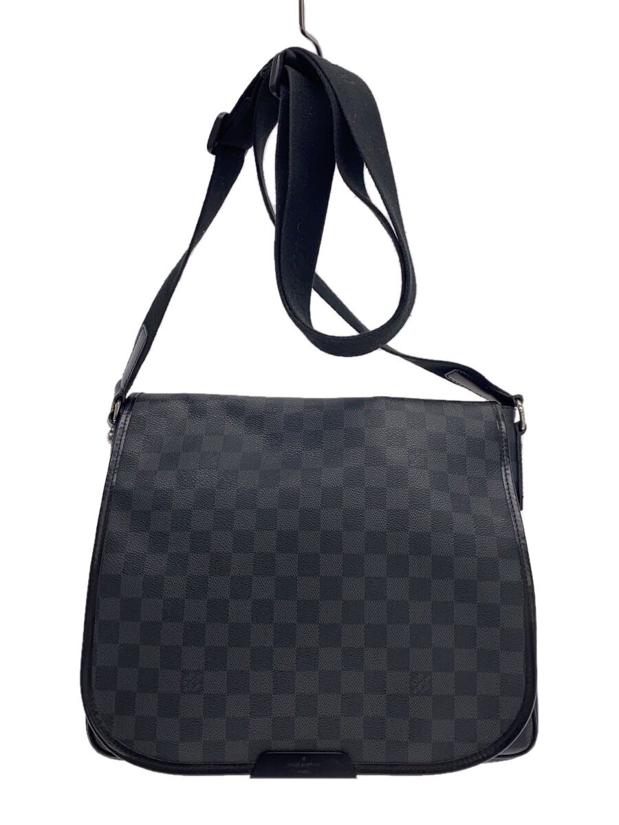 【中古】LOUIS VUITTON◆ダニエルMM_ダミエ・グラフィット_BLK/PVC/BLK【御徒面子】