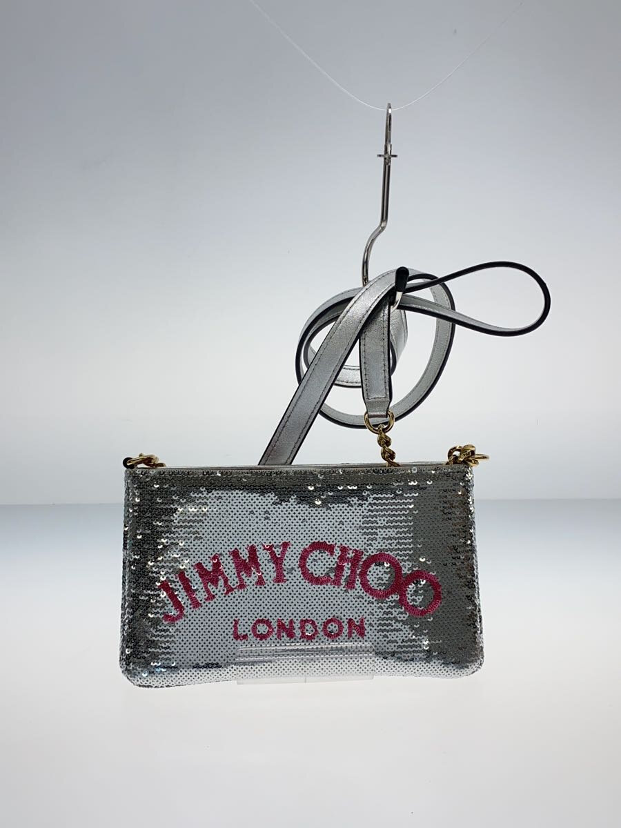 【中古】JIMMY CHOO◆ショルダーバッグ/--/SLV//【御徒面子】