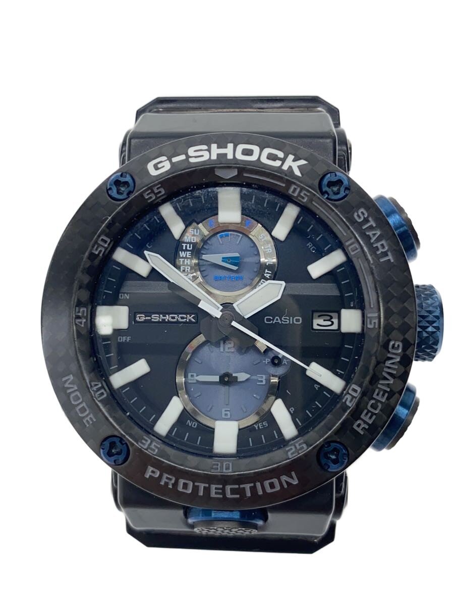 【中古】CASIO◆GRAVITYMASTER/ソーラーウォッチ/アナログ/BLK/BLK/GWR-B1000【服飾雑貨他】