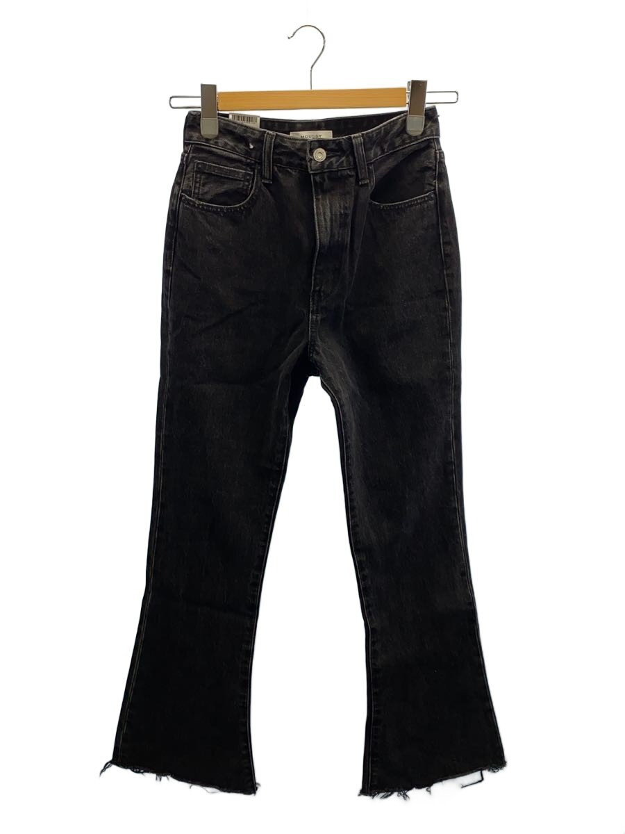 【中古】MOUSSY◆下つ方/1/ジーンズ/BLK/010HAH11-6361【レディースお召しもの】