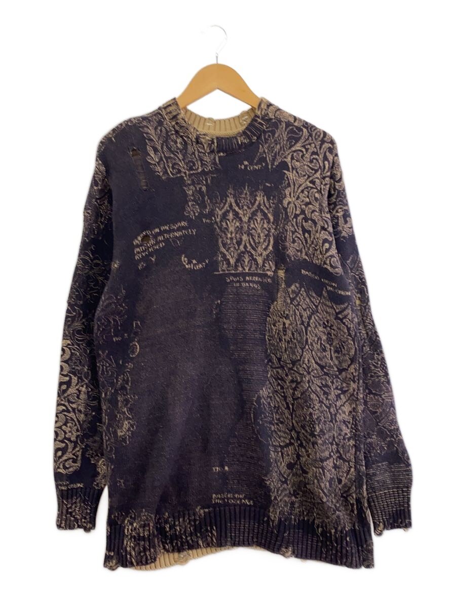 【中古】AMERI◆UND VINTAGE LIKE HANDWRITING OVER KNIT/FREE/コットン/BRW/【レディースウェア】|2nd STREET 店
