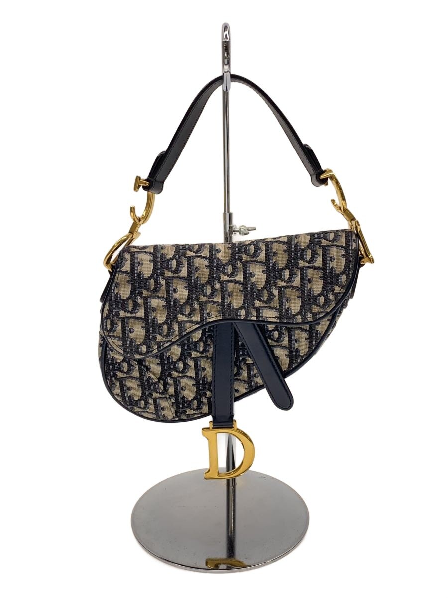 【中古】Christian Dior◆トロッター/サドルバッグ/ハンドバッグ/キャンバス/ネイビー/クリスチャンディオール【バッグ】|2nd STREET 店
