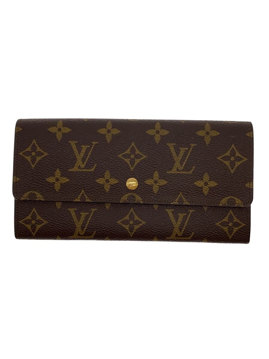 【中古】LOUIS VUITTON◆1)ポシェット・ポルト・モネ・クレディ_モノグラム・キャンバス/--/総柄/レディース//【服飾雑貨他】
