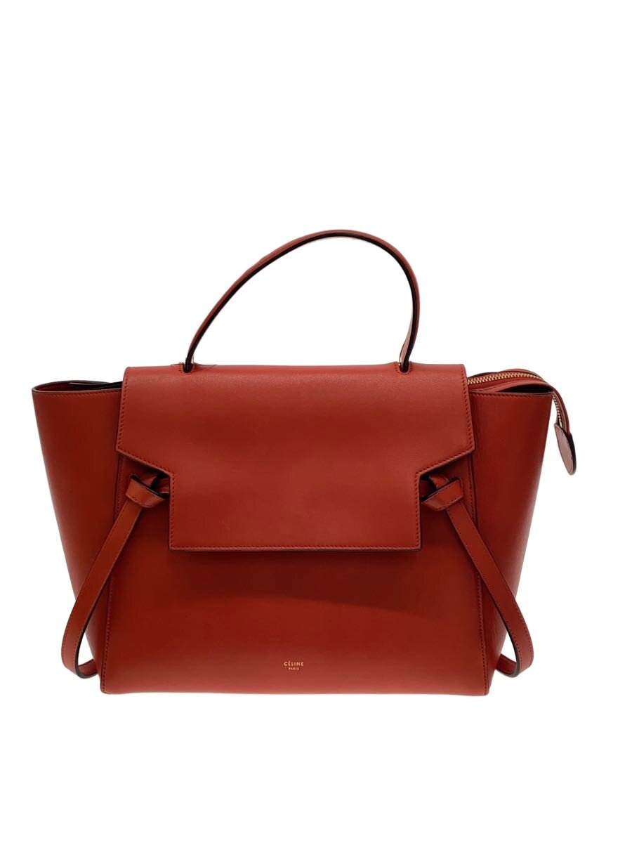 【中古】CELINE◆保存袋有/2WAY/ベルトバッグミニ/ハンドバッグ/レザー/レッド/セリーヌ//【バッグ】|2nd STREET 店