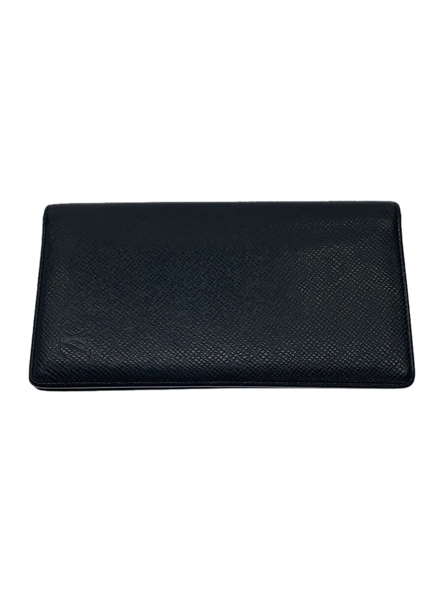 【中古】LOUIS VUITTON◆ポルト・バルール・カルト・クレディ_タイ王国ガ_BLK/なめし革/BLK/メンズ【服飾雑貨他】